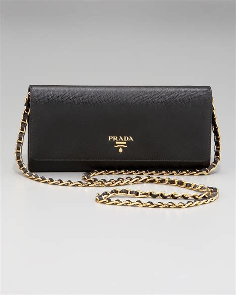 prada wallet on chain black|prada small wallet price.